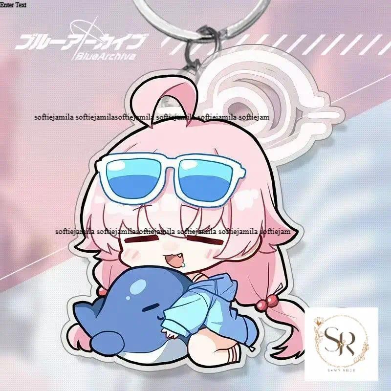 Game Blue Archive Takanashi Hoshino Cosplay Pendant Backpack keychain Bag keyring Anime Periphe