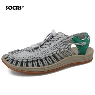 Socrs 2024 Dép Dệt Nam Nữ Thời Trang Dép Handmade Cao Su Chống Trơn Trượt Xu Hướng Thường Ngày Thoáng Khí Đáy Dày Size Lớn 47 48