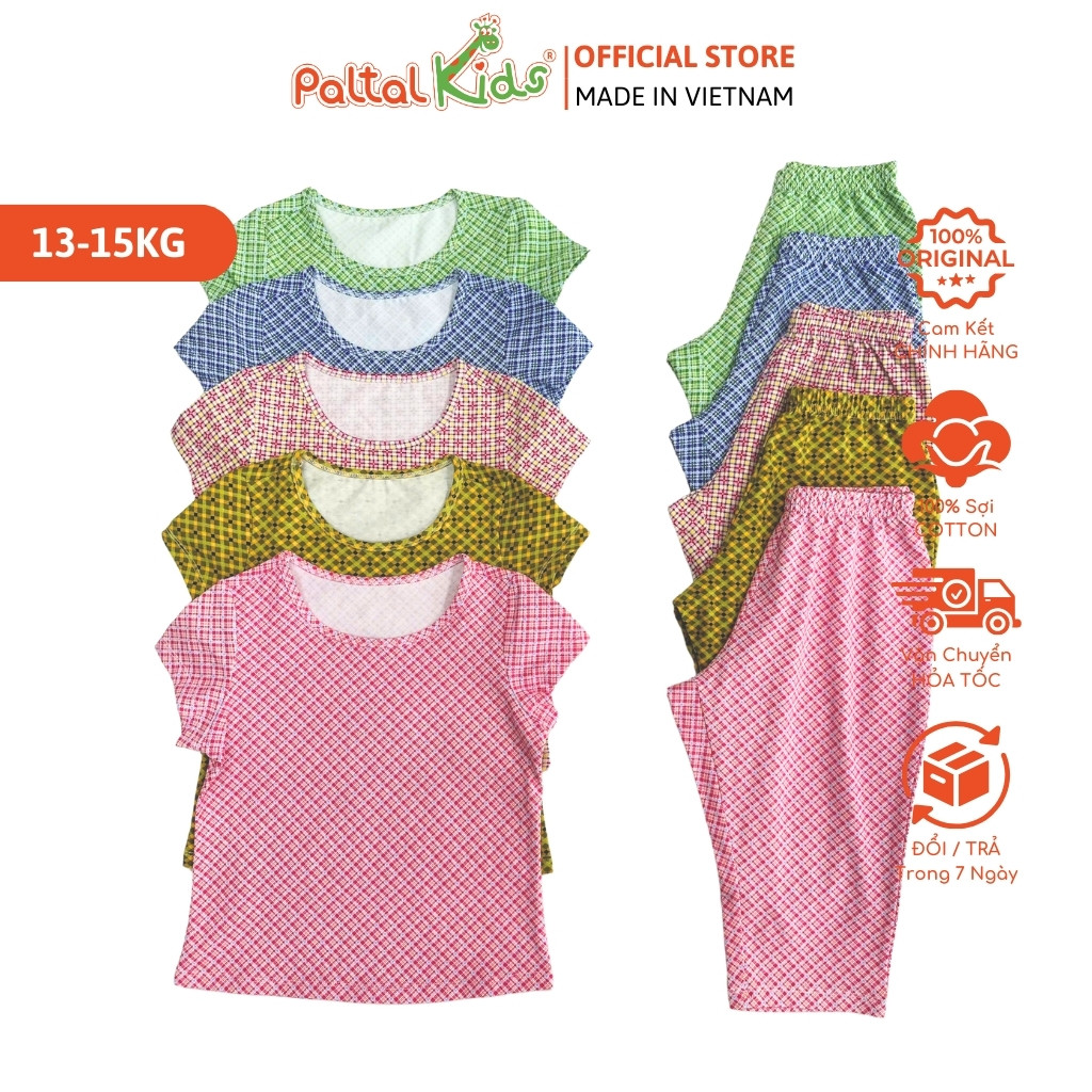 [PALTAL KIDS] XẢ KHO - Đồ Bộ Dài Cotton Mỹ Bé Gái Cao Cấp - 025 2157