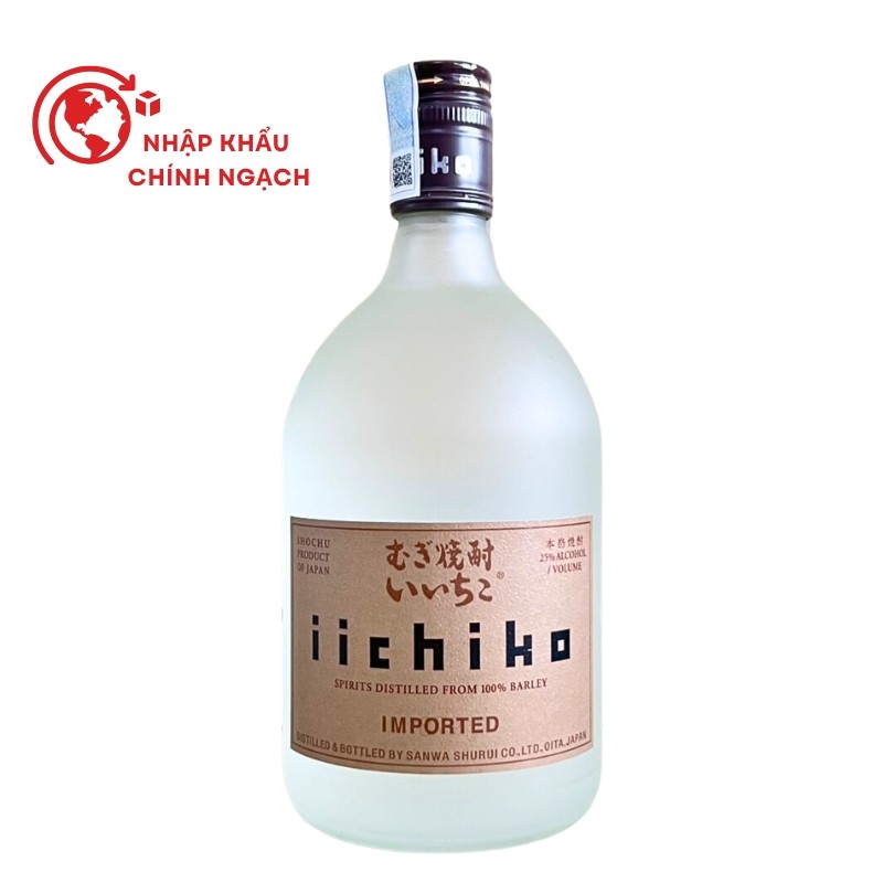 Rượu Iichiko Mugi Shochu 25% 750ML [HÀNG NHẬT BẢN]