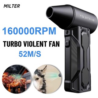 Máy thổi khí Led Turbo MILTER Snow Whiz, Loại bỏ bụi tốc độ gió 52m / s 160000Rpm Turbofan, Máy thổi bụi cầm tay Quạt Turbo mạnh mẽ Vệ sinh ô tô
