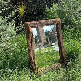 Khung Gương, Khung Tranh Ảnh Gỗ Mô Phỏng Gỗ Lũa Trang Trí Decor Vintage (khung không kèm gương)