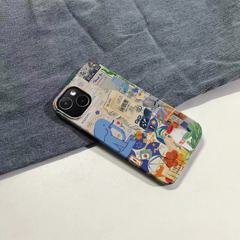 Ốp lưng cứng Fresh Collage cho iPhone 15/16 Pro Max 14 Plus Apple 11 Pro Max 12 Pro 13 Pro Max mới 7