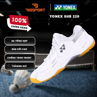  Giày Cầu Lông Yonex SHB 220 Trắng Xám Chính Hãng – Thiết Kế Thanh Lịch – Đế Siêu Bám Chống Trượt Hiệu Quả 