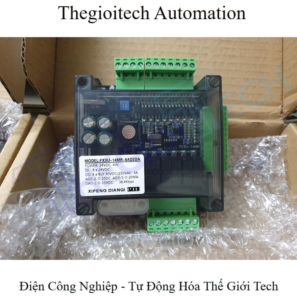 Board Mạch lập trình PLC Mitsubishi FX1N FX2N FX3U 24MR 20MR (Out Relay)