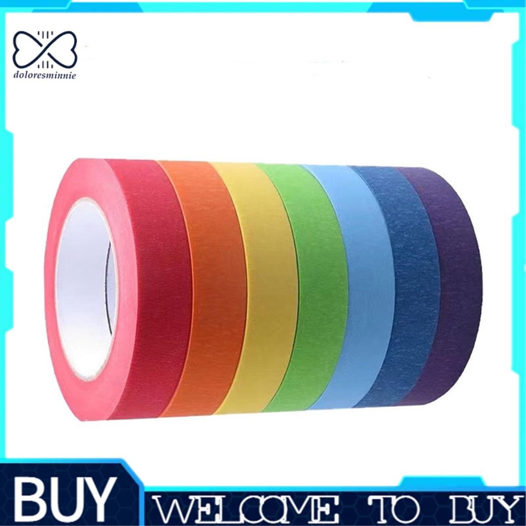 -doloresminnie-Colored Masking Tape, Color Painters Tape for Arts and Crafts, Drafting Tape, Craft T
