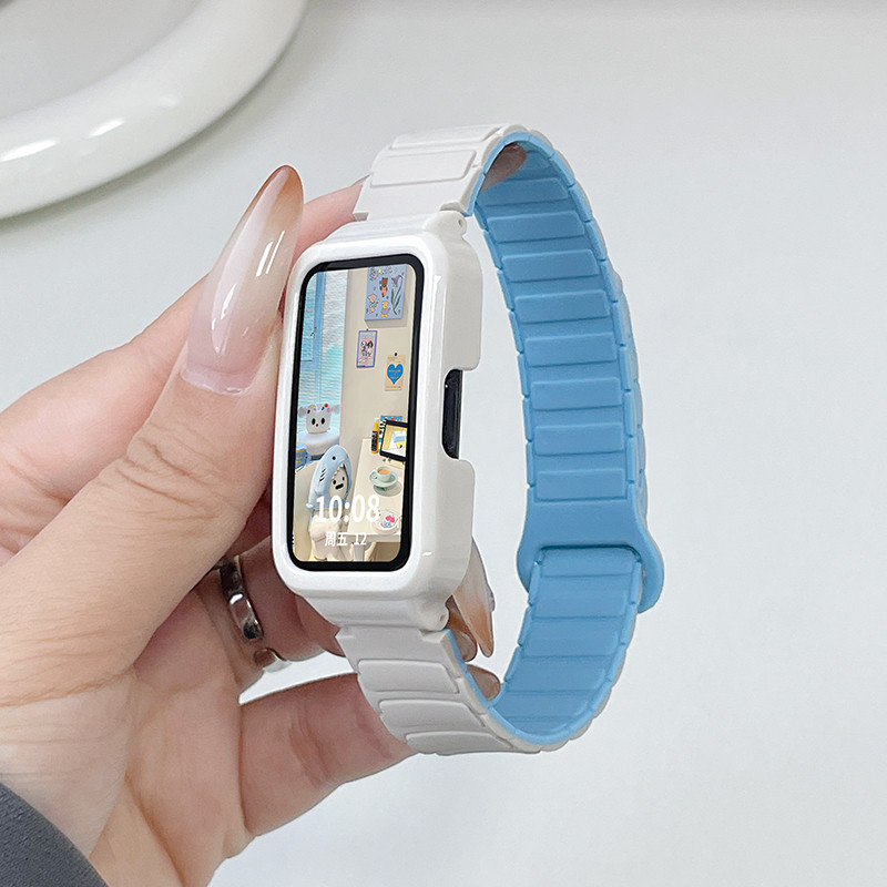 Dây đeo vòng từ tính cho Xiaomi Smart Band 9 8 Active Bracelet Dây đeo cổ tay Xiaomi Mi Band 9 8 Act