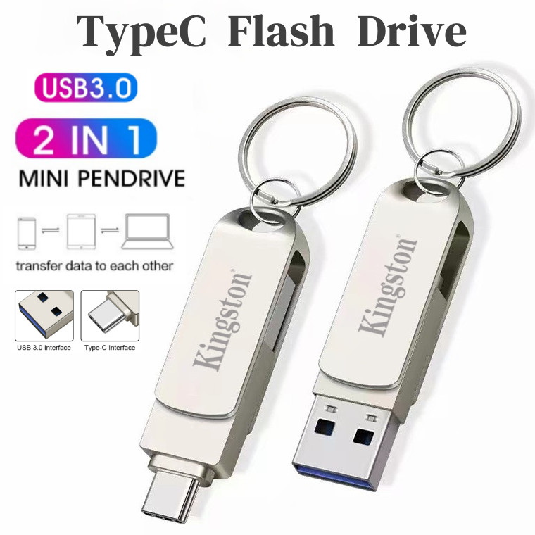 1TB Ổ đĩa Flash 2 trong 1 Usb Flash Drive 2TB TypeC Flash Drive cho iPhone Otg Pendrive