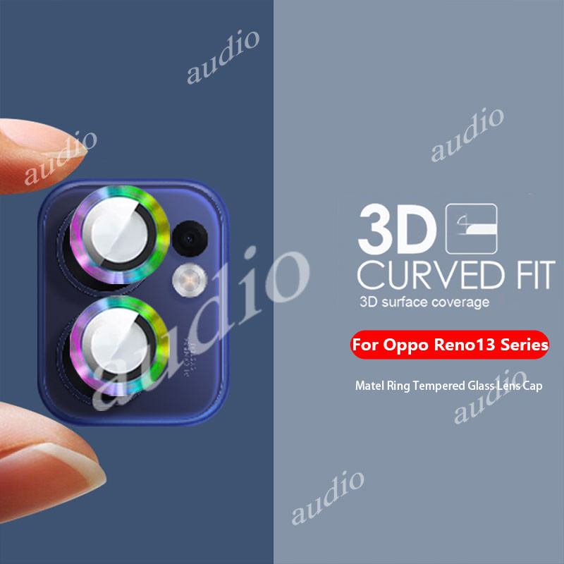 Oppo Reno13 F 5G Kim Loại Bảo Vệ Ống Kính Máy Ảnh Kính Cường Lực Cho Oppo Reno 13F 13 13Pro 5G Siêu 