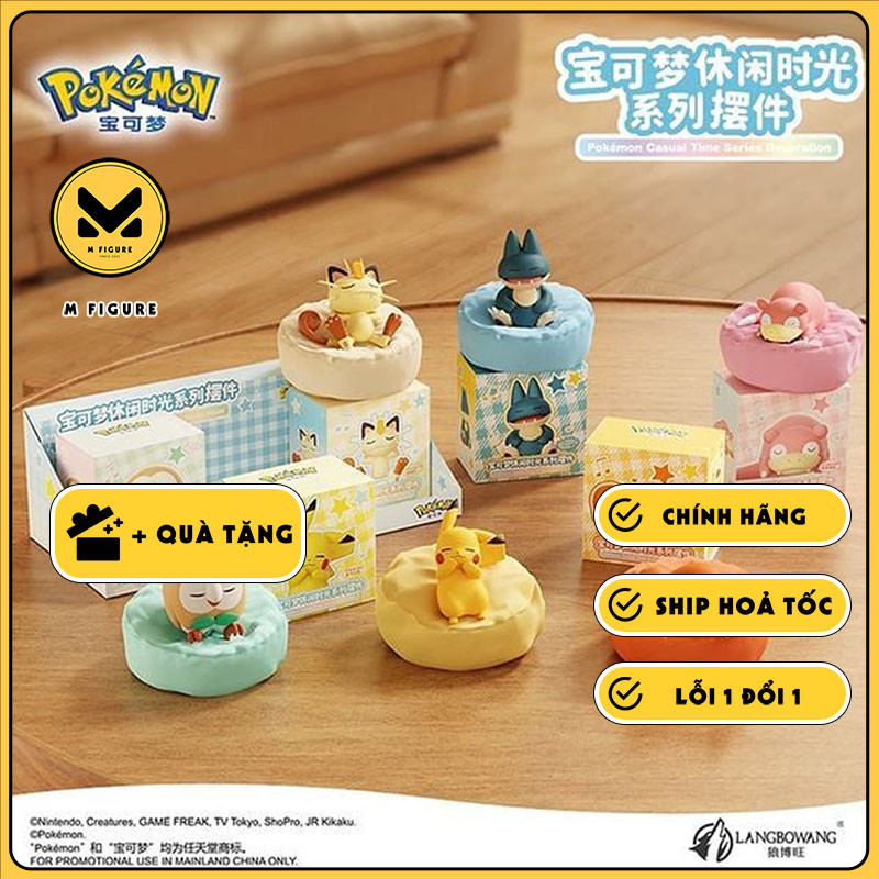 MÔ HÌNH Pokémon - Leisure Time Series Figure Set - Sleep Pose Ver. 2 FIGURE CHÍNH HÃNG
