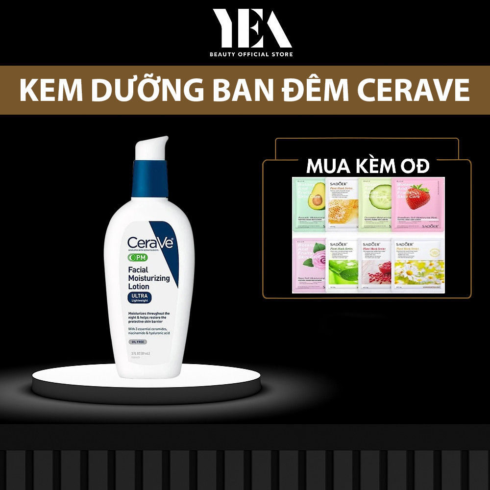 Kem dưỡng ẩm CeraVe PM Facial Moisturizing Lotion 89ml Haan.beauty