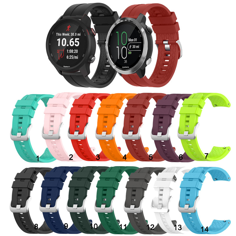 Thích hợp cho Garmin 265 255 245 245M 645 55 158 165 Music 570 970 Dây đeo silicon