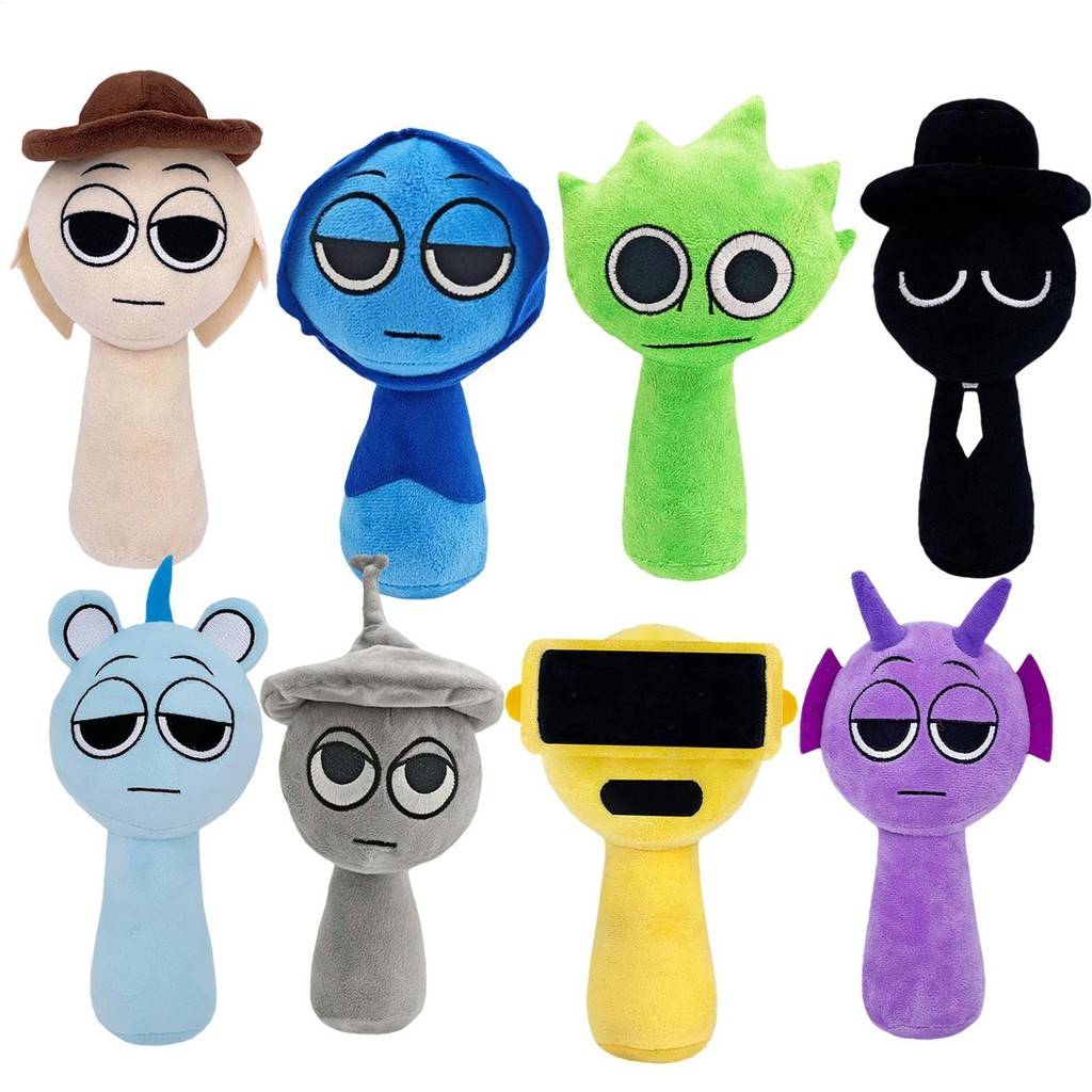 Sprunki Đồ Chơi Sang Trọng Sprunki Incredibox Trò Chơi Búp Bê Nhồi Bông Ngoại Vi Raddy Simon Tunner 