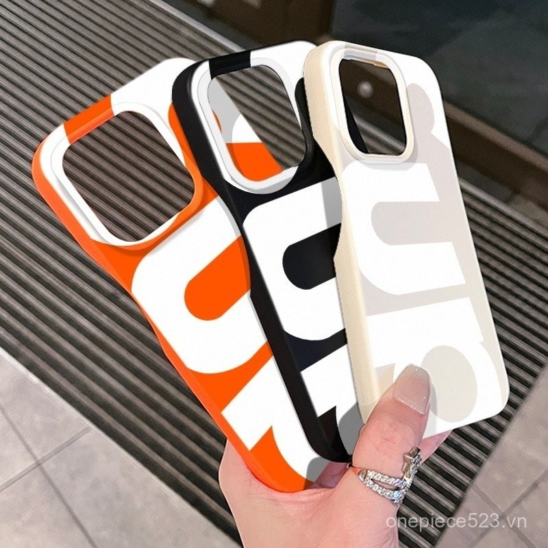 Ốp điện thoại iPhone nhãn tiếng Anh sup màu trắng ốp mềm iPhone 16Pro 15Pro Max 14plus 16plus Ốp bảo