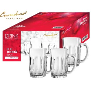  Bộ 6 Ly Cốc Thủy Tinh 130 Có Quai 300ml Cẩm Đạt PCD10003 