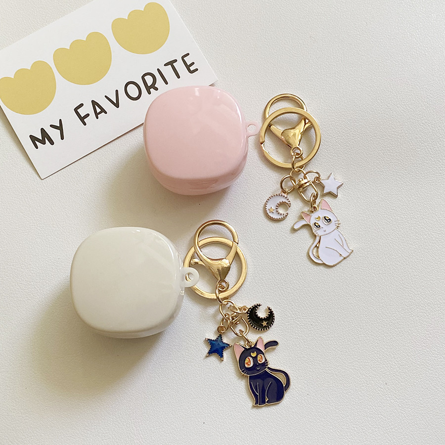 Ins Ốp Lưng Cho Baseus Bowie E19 / e16 Ốp Lưng Hoạt Hình Dễ Thương Có Móc Khóa Mặt Dây Chuyền Tai Ng