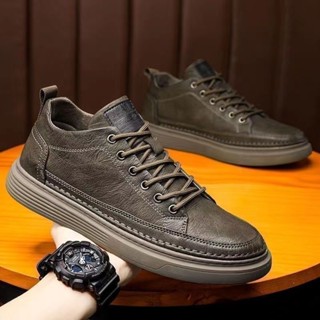   Hàng có sẵn  Giày nam Giày thể thao chống thấm nước thoáng khí cho nam Giày da đen Size 39-44 