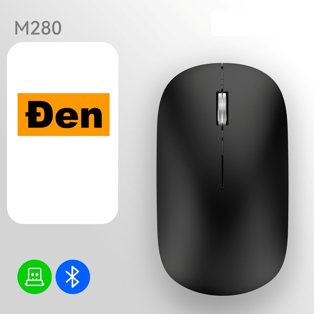 Chuột Không Dây M280 Chống Ồn Tích Hợp Kết Nối Bluetooth + USB 2.4Ghz Làm Việc Chơi Game Văn Phòng | BigBuy360 - bigbuy360.vn