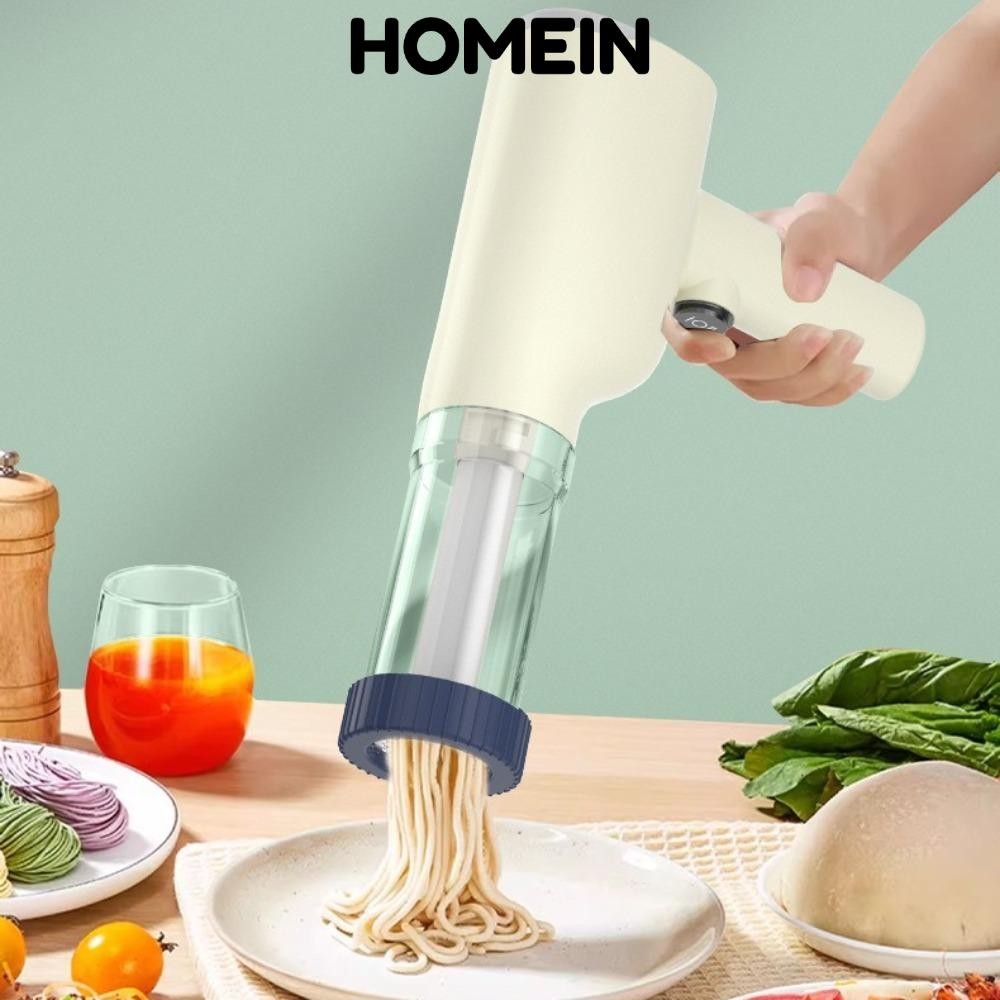 Máy làm mì điện HOMEIN, Máy làm mì tự động đa chức năng, Tiện ích nhà bếp Máy làm điện cầm tay bằng thép không gỉ Nhà bếp