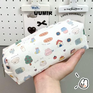 UUMIR Bút chì nơ chó mèo hoạt hình, Túi đựng bút chì đa chức năng dung tích lớn dễ thương dành cho học sinh