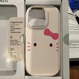Họa tiết Hello Kitty, thích hợp cho iPhone 11 15 16 12 13 14 Pro MAX X Xr XS MAX 8 7 Plus SE 2020 Ốp điện thoại silicon mềm hấp thụ sốc sang trọng