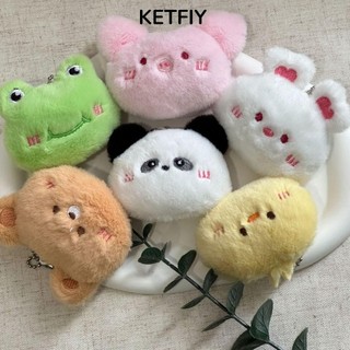 Móc khóa động vật KETFIY, Phụ kiện túi xách gấu gấu trúc Mặt dây chuyền búp bê Mini, Quà tặng Túi hoạt hình Móc khóa