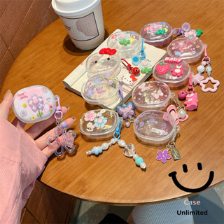 Hộp đựng tai nghe cho Redmi Buds 4 Lite Case ốp tai ng Vỏ tai nghe gradient đầy màu sắc, cá tính DIY, nơ, hoa