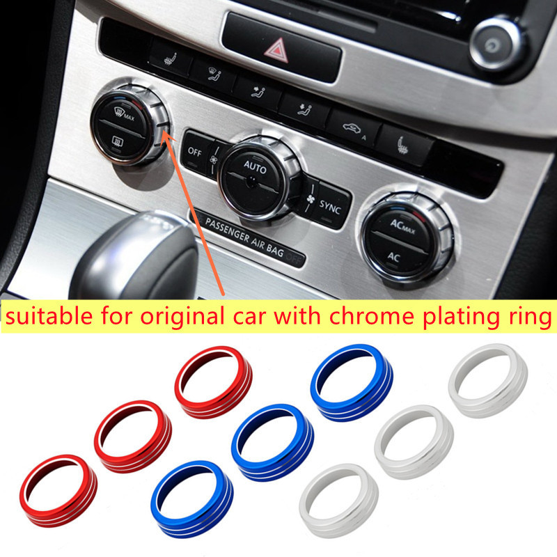 Ô Tô Điều Hòa Núm Vòng Bao Trang Trí Phù Hợp Cho VW Volkswagen Magotan CC Passat Jetta Scirocco Shar