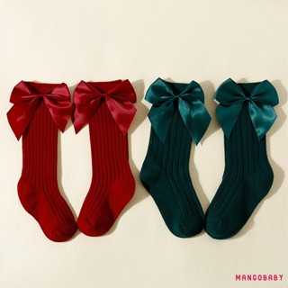 Mg-kids Bé Gái Nơ Tất Mềm Mại Mềm Mại Co Giãn Cho Bé Tất Dài Nhẹ Cho Thường Ngày