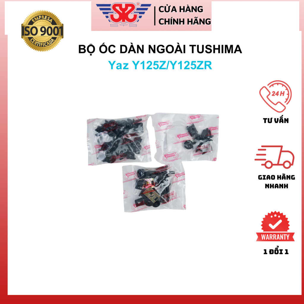 Bộ ốc dàn ngoài Yaz | Ốc dàn áo Y125Z, Y125ZR chính hãng Tushima BCS