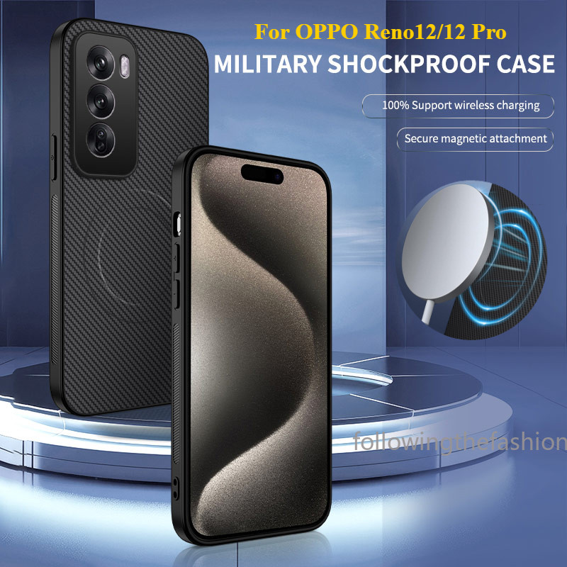 Ốp Họa Tiết Sợi Carbon Cho OPPO reno 12 5G Reno12 reno 12 reno 12 Pro reno 13F 4G 5G PC Ốp Lưng Cứng
