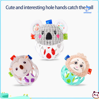 Wirlsweal Đồ chơi bóng cho bé Hoạt hình dễ thương Con lười Nhím Koala Búp bê sang trọng Tích hợp chuông bóng Huấn luyện giác quan Động vật đầy màu sắc Tay bắt bóng Đồ chơi bóp cho trẻ sơ sinh Đồ chơi trẻ mới biết đi