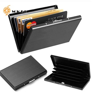 Thẻ MKEB Chống Từ Ốp Lưng Chống Từ Túi Đựng Thẻ Tín Dụng Hộ Chiếu Thép Không Gỉ Thẻ Tín Dụng Hộp Thẻ Album Ngân Hàng Thẻ