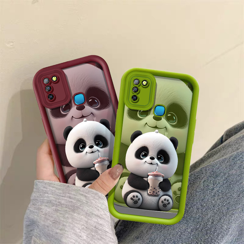 Ốp điện thoại trà sữa dễ thương Panda Chan cho infinix Smart 5 Hot 9 10 11 Play 10 LITE 12i 30 30i 4