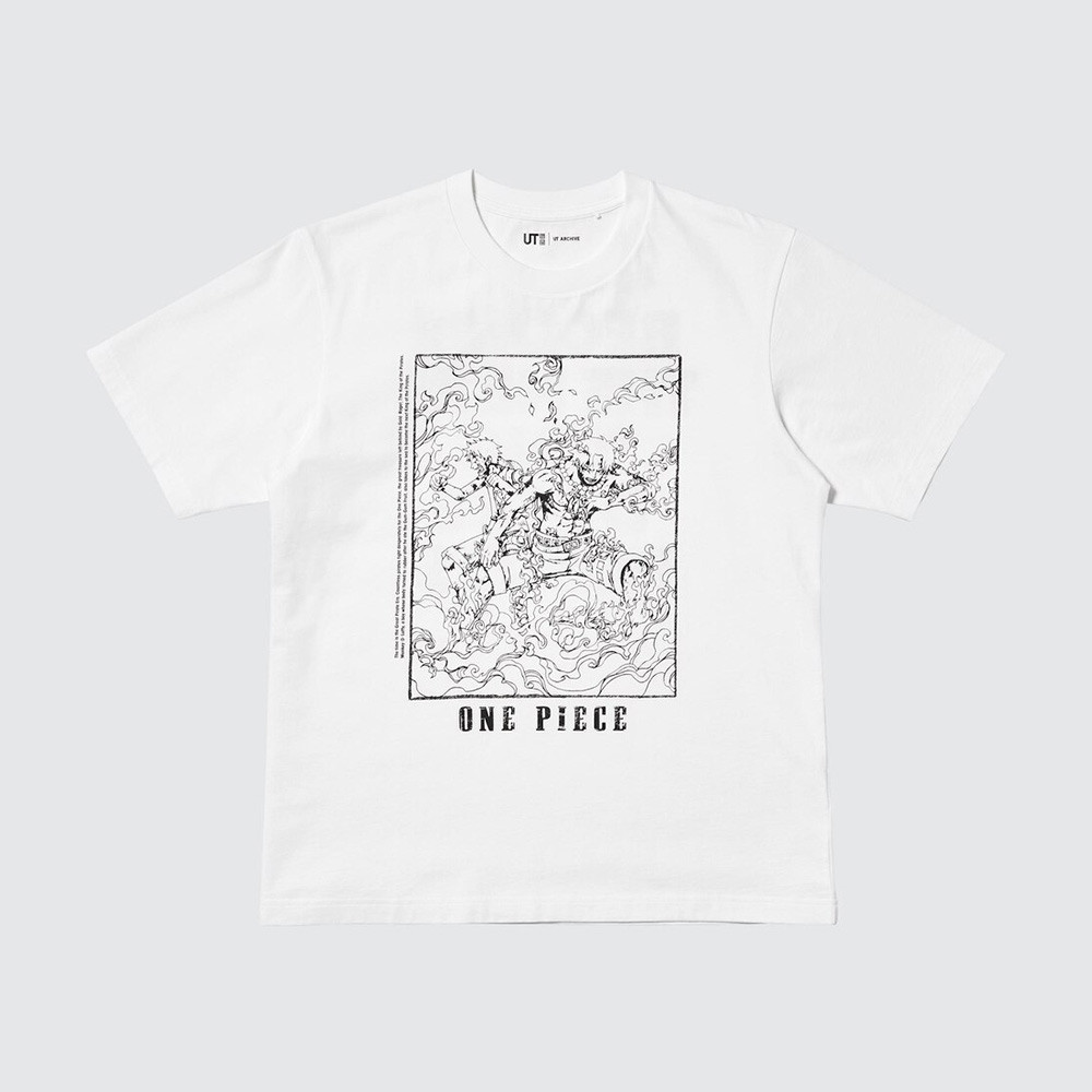 Áo thun ngắn tay in hình Uniqlo dành cho nam và nữ ONE PIECE ARCHIVE phong cách mới