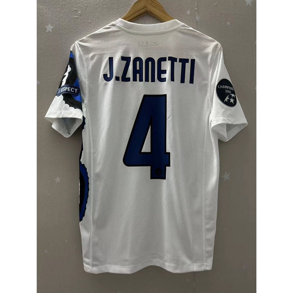 Nam 2010-11 Inter Milan Authentic Away Retro Jersey – Áo bóng đá tùy chỉnh (Zanetti, Milito, Sneijde