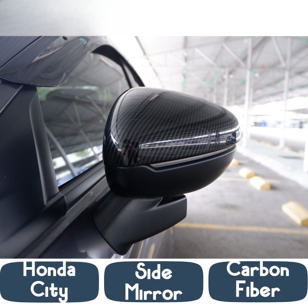 Vỏ gương chiếu hậu bằng sợi Carbon Honda BRV DG1 / JAZZ / CITY 2014-2019 / CITY 2020-2021 / CIVIC FC