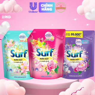 Nước Giặt Surf Hương Cỏ Hoa Diệu Kỳ | Sương Mai Dịu Mát | Hoa Cỏ Huyền Bí - Túi 2.9KG