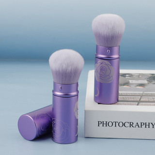 Phong Cách Mới Thiết Kế Có Thể Thu Vào 3D Họa Tiết Ba Chiều Đơn Rời Bột Bàn Chải Blush Bàn Chải Trang Điểm Di Động Mềm Mại