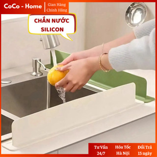 Tấm Chắn Nước Silicon Dùng Cho Bồn Rửa Bát Bàn Bếp Ngăn Bắn Nước Dầu Mỡ Vệ Sinh Sạch Sẽ Gia Dụng CoCo - CN01