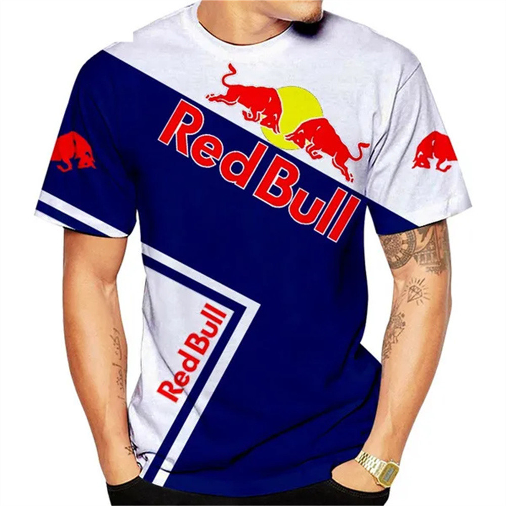 2025 Nam Mùa Hè Mới, Xe Máy, Red Bull, logo 3D, RED BULL Leisure, Xe Đạp Ngoài Trời, Off Road, Áo Th