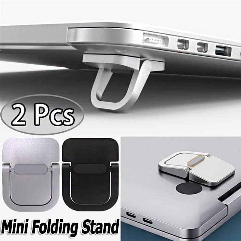 2 Chân Đế Gấp Laptop Hiệu Quả / Chân Laptop Mini Vô Hình / Bàn Phím Chống Trơn Trượt Riser