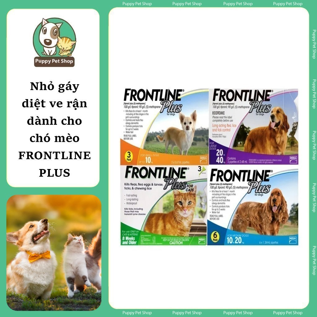 Frontline Plus - Dành cho chó con từ 8 tuần tuổi