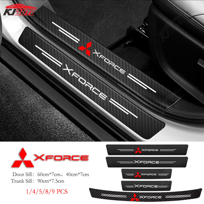Mitsubishi Xforce X-Force Xe Sill Miếng Dán Chống Trầy Xước Chống Thấm Nước Cốp Xe Bảo Vệ Cửa Xe Da Bao Phụ Kiện