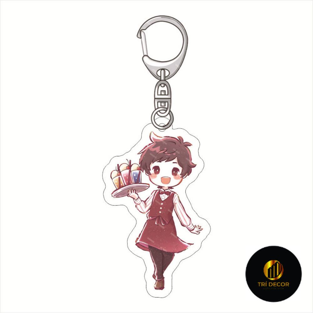 Móc Khoá, Mô Hình Standee Anime SARAZANMAI nhân vật Kazuki Yasaka Azuma Sara Trang Trí Bàn Học