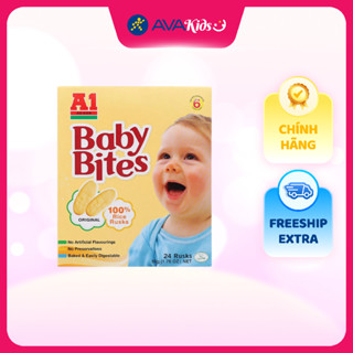 Bánh gạo ăn dặm A1 Baby Bites vị truyền thống hộp 50g (từ 6 tháng)