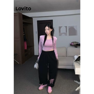  Quần Lovito có túi màu trơn phong cách thường ngày cho nữ LNA71150 