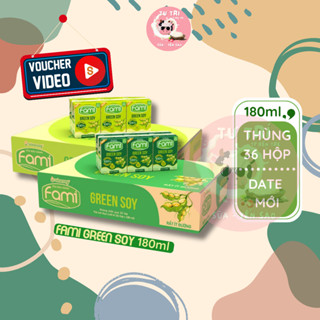 Sữa đậu nành Fami Green Soy ( Rất ít đường , Không Đường ) Thùng 36 Hộp