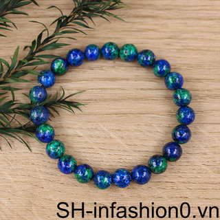 Đá Nam Nữ Bóng Màu Forlava Khoảng Thời Gian Hạt Vòng Tay Phong Cách May Mắn Quyến Rũ Handmade Mỗi