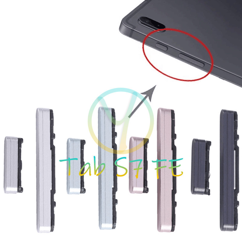 Dành Cho Samsung Galaxy Tab S7 FE SM-T730 T733 T736B T735 Nút Bên Nút Âm Lượng + Bật Nguồn / Tắt Nút Chìa Khóa